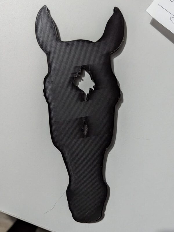 Pferdekopf Silhouette 3D Druck